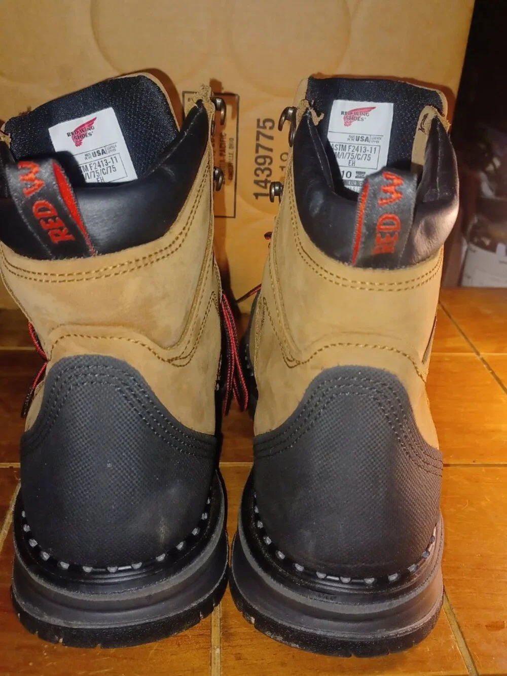 Red Wing 2410 Waterproof Boots (Composite/Non-Metallic Safety Toe) (USA) 8.5